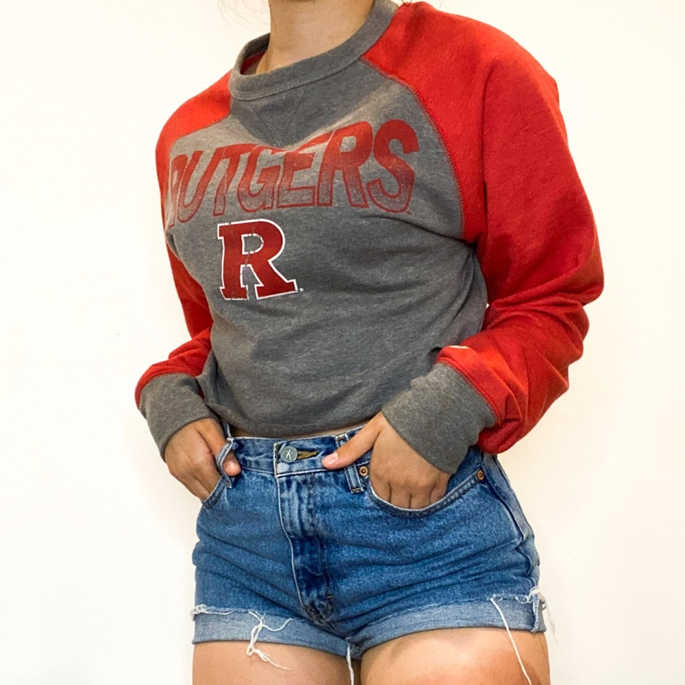 ⚡️Rutgers University Cropped Crewneck⚡️